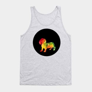 Dachshund - Jungle Silhouette Tank Top